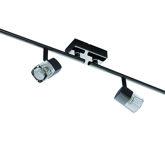 Searchlight Blocs fekete mennyezeti spotlámpa (SL-9884BC) G9 4 izzós IP20