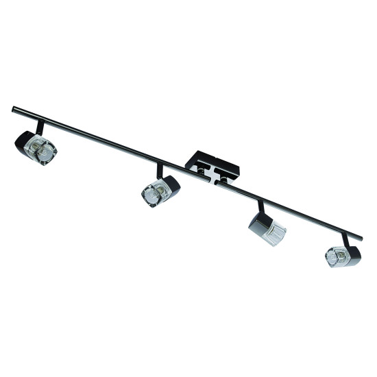 Searchlight Blocs fekete mennyezeti spotlámpa (SL-9884BC) G9 4 izzós IP20