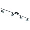 Searchlight Blocs fekete mennyezeti spotlámpa (SL-9884BC) G9 4 izzós IP20