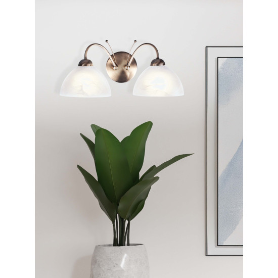 Searchlight MILANESE sárgaréz falikar (SL-1132-2AB) E14 2 izzós