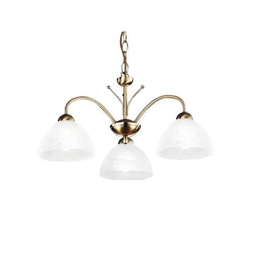 Searchlight Milanese sárgaréz csillár (SL-1133-3AB) E14 3 izzós IP20