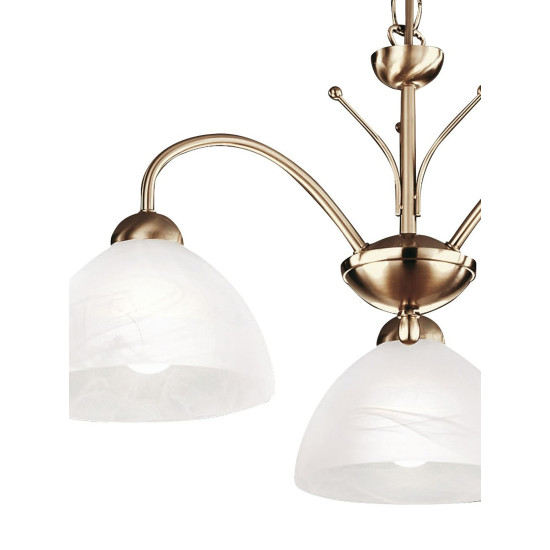 Searchlight MILANESE sárgaréz csillár (SL-1133-3AB) E14 3 izzós