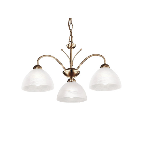 Searchlight Milanese sárgaréz csillár (SL-1133-3AB) E14 3 izzós IP20