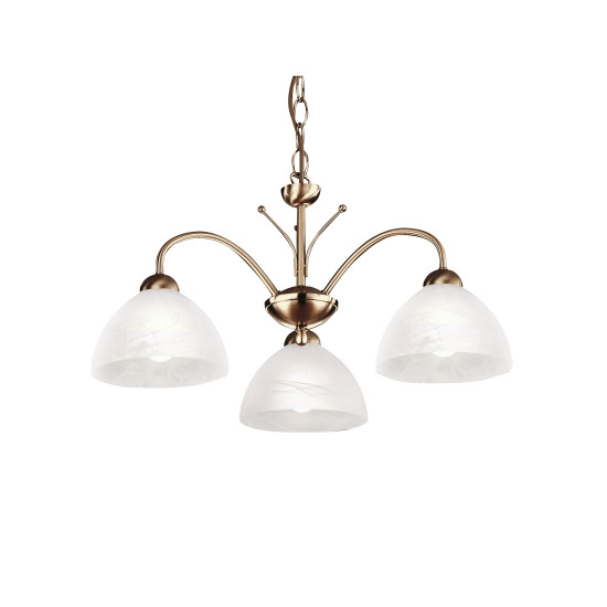 Searchlight MILANESE sárgaréz csillár (SL-1133-3AB) E14 3 izzós