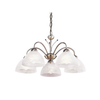 Searchlight Milanese sárgaréz csillár (SL-1135-5AB) E14 5 izzós IP20