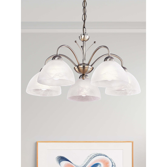 Searchlight MILANESE sárgaréz csillár (SL-1135-5AB) E14 5 izzós