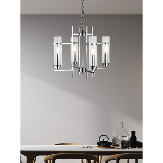 Searchlight MILO króm függesztett lámpa (SL-3094-4CC) E14 4 izzós