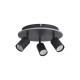 Searchlight San Diego fekete-fehér LED mennyezeti spotlámpa (SL-77230-3BK) GU10+LED 3 izzós IP20