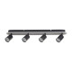 Searchlight San Diego fekete-fehér LED mennyezeti spotlámpa (SL-77230-4BK) GU10+LED 4 izzós IP20