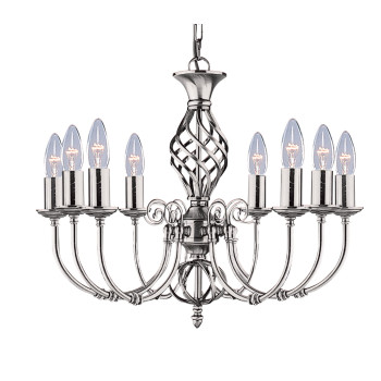 Searchlight Zanzibar ezüst csillár (SL-4489-8) E14 8 izzós IP20
