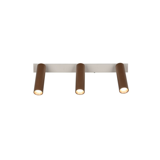 Trio Ambala barna LED mennyezeti spotlámpa (TRI-849210365) LED 3 izzós IP20