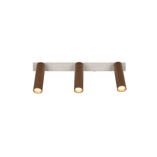 Trio Ambala barna LED mennyezeti spotlámpa (TRI-849210365) LED 3 izzós IP20