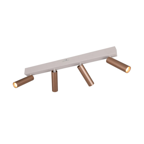 Trio Ambala barna LED mennyezeti spotlámpa (TRI-849210465) LED 4 izzós IP20