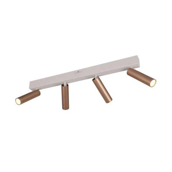 Trio Ambala barna LED mennyezeti spotlámpa (TRI-849210465) LED 4 izzós IP20