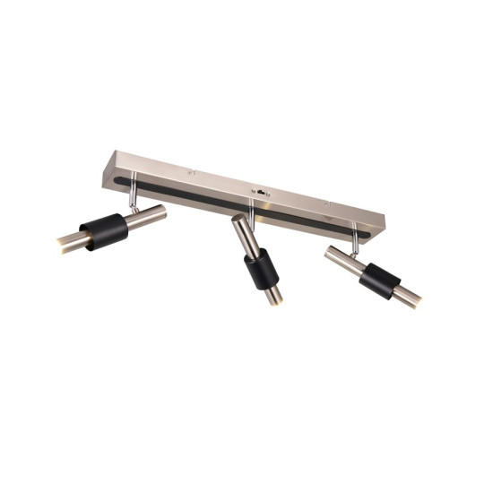 Trio Ikaris matt nikkel-fekete LED mennyezeti spotlámpa (TRI-855310307) LED 3 izzós IP20