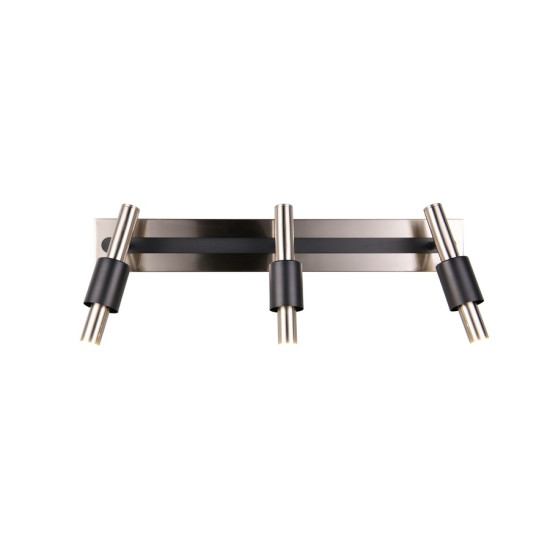 Trio Ikaris matt nikkel-fekete LED mennyezeti spotlámpa (TRI-855310307) LED 3 izzós IP20