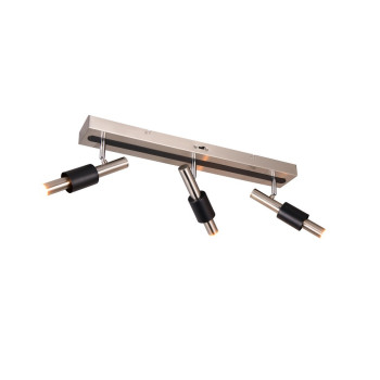 Trio Ikaris matt nikkel-fekete LED mennyezeti spotlámpa (TRI-855310307) LED 3 izzós IP20
