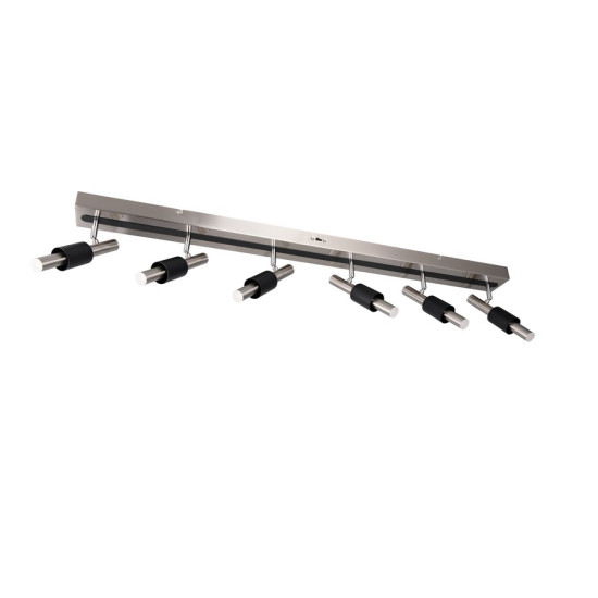 Trio Ikaris matt nikkel-fekete LED mennyezeti spotlámpa (TRI-855310607) LED 6 izzós IP20