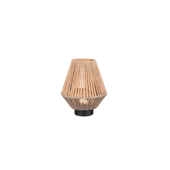 Trio Lira fekete-natúr hordozható LED asztali lámpa (TRI-R55991126) LED 1 izzós IP20