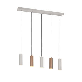 Trio Soka barna függesztett lámpa (TRI-367700565) GU10 5 izzós IP20