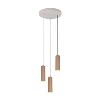 Trio Soka barna függesztett lámpa (TRI-367730365) GU10 3 izzós IP20