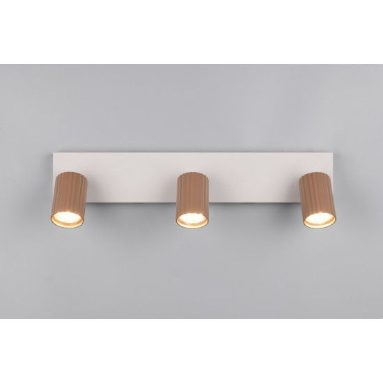 Trio Soka barna mennyezeti spotlámpa (TRI-867700365) GU10 3 izzós IP20