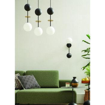 UMMO Lighting Oio  fekete-fehér mennyezeti lámpa (UMM-OIP332P3) G9 3 izzós IP20