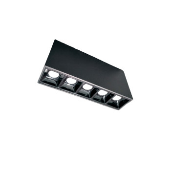 Viokef Aden fekete LED mennyezeti spotlámpa (VIO-4287400) LED 1 izzós IP20