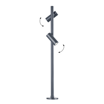 Viokef Aruba sötétszürke LED kültéri állólámpa (VIO-4349500) LED 1 izzós IP65