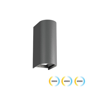 Viokef Azores sötétszürke LED kültéri falikar (VIO-4310001) LED 1 izzós IP65
