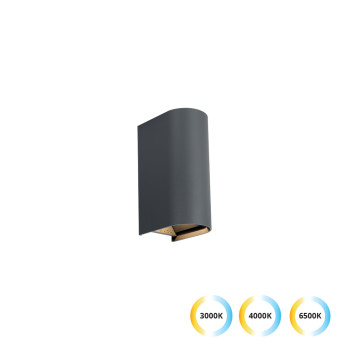 Viokef Azores sötétszürke LED kültéri falikar (VIO-4343001) LED 1 izzós IP65