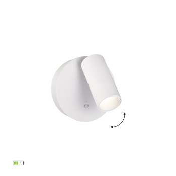 Viokef Catalina fehér újratölthető LED fali olvasólámpa (VIO-4349600) LED 1 izzós IP20