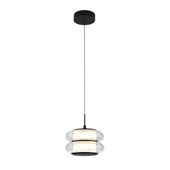 Viokef Glossy fekete-átlátszó LED függesztett lámpa (VIO-4322000) LED 1 izzós IP20