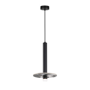 Viokef Leandros fekete LED függesztett lámpa (VIO-4320100) LED 1 izzós IP20