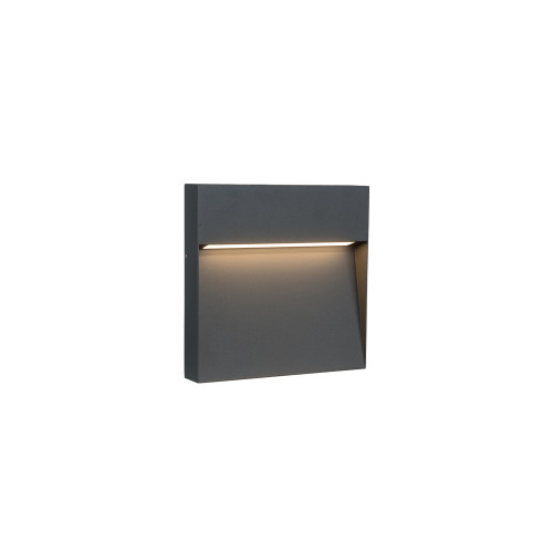 Viokef Lesa sötétszürke LED kültéri fali lámpa (VIO-4352200) LED 1 izzós IP65