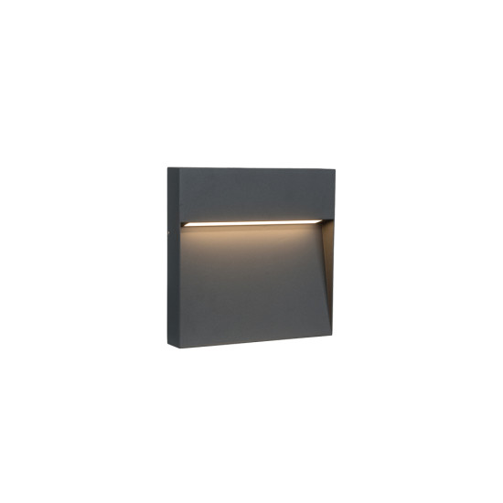 Viokef Lesa sötétszürke LED kültéri fali lámpa (VIO-4352200) LED 1 izzós IP65