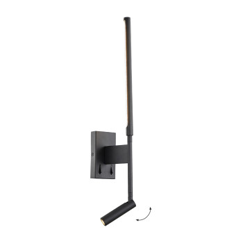 Viokef Nido fekete olvasólámpás LED falikar (VIO-4322900) LED 1 izzós IP20