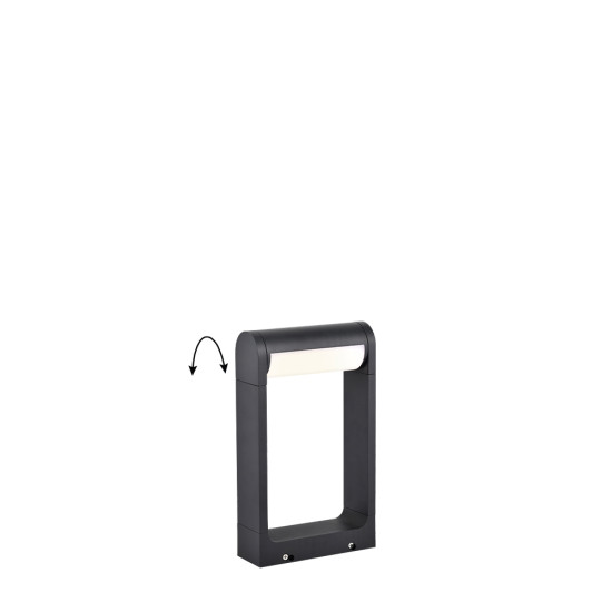 Viokef Randal sötétszürke LED kültéri állólámpa (VIO-4332500) LED 1 izzós IP65