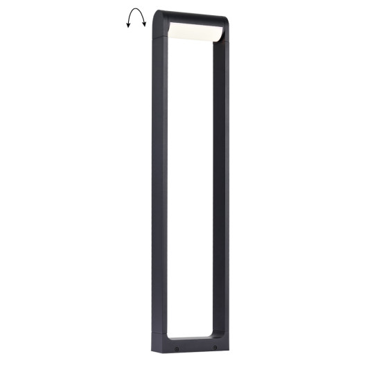 Viokef Randal sötétszürke LED kültéri állólámpa (VIO-4332600) LED 1 izzós IP65