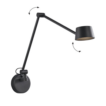 Viokef Savina fekete LED falikar (VIO-4329600) LED 1 izzós IP20