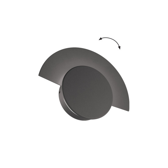Viokef Sunrise sötétszürke LED kültéri fali lámpa (VIO-4352900) LED 1 izzós IP54