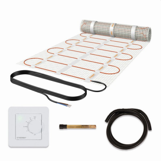 ETHERMA eFLOOR-DS-BASIC-200 SET  Elektromos padlófűtés /hidegburkolat alá 160 W/m², termosztáttal (ETH-41254)