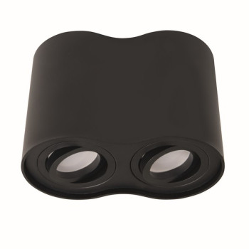 Maxlight Basic Round fekete mennyzeti lámpa (MAX-C0086) GU10 2 izzós IP20