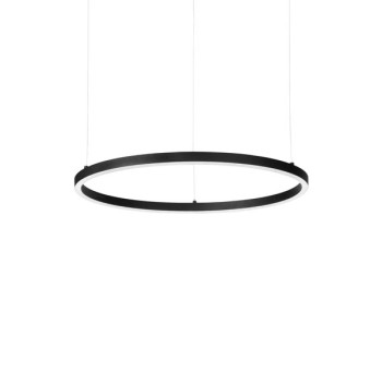 Ideal Lux Oracle Slim Round fekete LED függesztett lámpa (IDE-229492) LED 1 izzós IP20