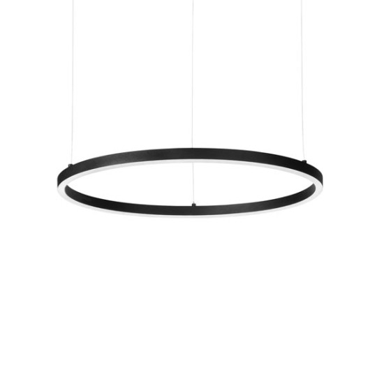 Ideal Lux Oracle Slim Round fekete LED függesztett lámpa (IDE-229515) LED 1 izzós IP20