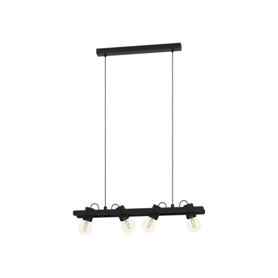 EGLO PLIMSOLL fekete függesztett lámpa (EG-43848) E27 4 izzós IP20