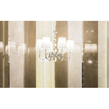 Maxlight Charlotte króm-fehér függesztett lámpa (MAX-P0109) E14 6 izzós IP20