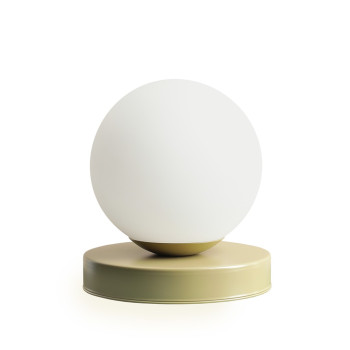 Aldex Ball bézs-fehér asztali lámpa (ALD-1076B12_S) E14 1 izzós IP20