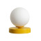 Aldex Ball bézs-fehér asztali lámpa (ALD-1076B14_S) E14 1 izzós IP20