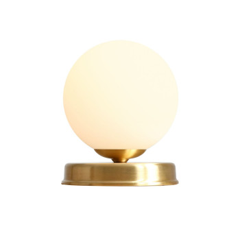 Aldex Ball sárgaréz-fehér asztali lámpa (ALD-1076B40_S) E14 1 izzós IP20